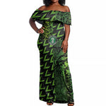 Nigeria Football Custom Off Shoulder Maxi Dress Champions-Super Eagles - African Pride