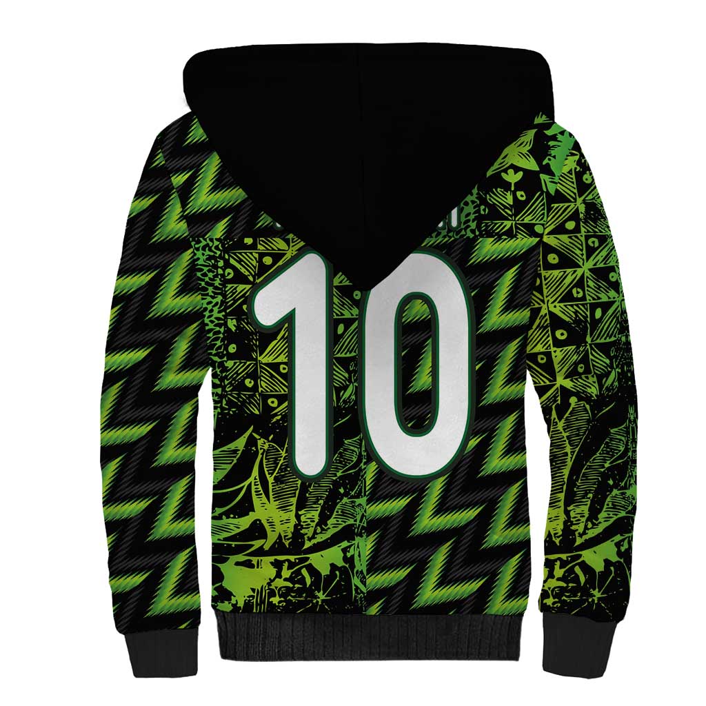 Nigeria Football Custom Sherpa Hoodie Champions-Super Eagles - African Pride