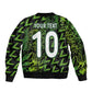 Nigeria Football Custom Sleeve Zip Bomber Jacket Champions-Super Eagles - African Pride
