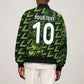 Nigeria Football Custom Sleeve Zip Bomber Jacket Champions-Super Eagles - African Pride