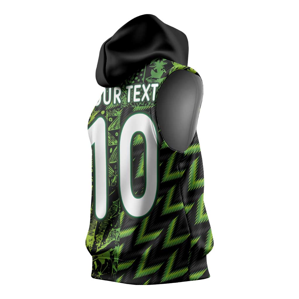Nigeria Football Custom Sleeveless Hoodie Champions-Super Eagles - African Pride