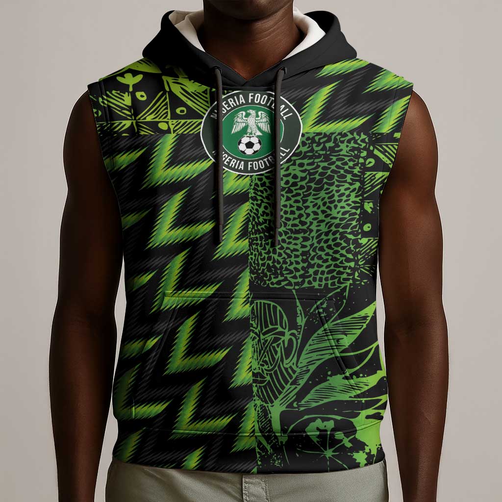 Nigeria Football Custom Sleeveless Hoodie Champions-Super Eagles - African Pride