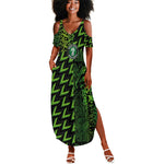 Nigeria Football Custom Summer Maxi Dress Champions-Super Eagles - African Pride