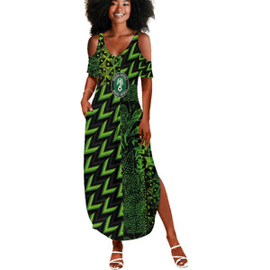 Nigeria Football Custom Summer Maxi Dress Champions-Super Eagles - African Pride