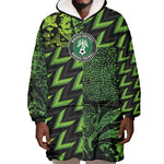Nigeria Football Custom Wearable Blanket Hoodie Champions-Super Eagles - African Pride