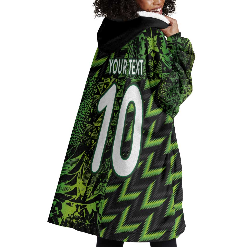 Nigeria Football Custom Wearable Blanket Hoodie Champions-Super Eagles - African Pride