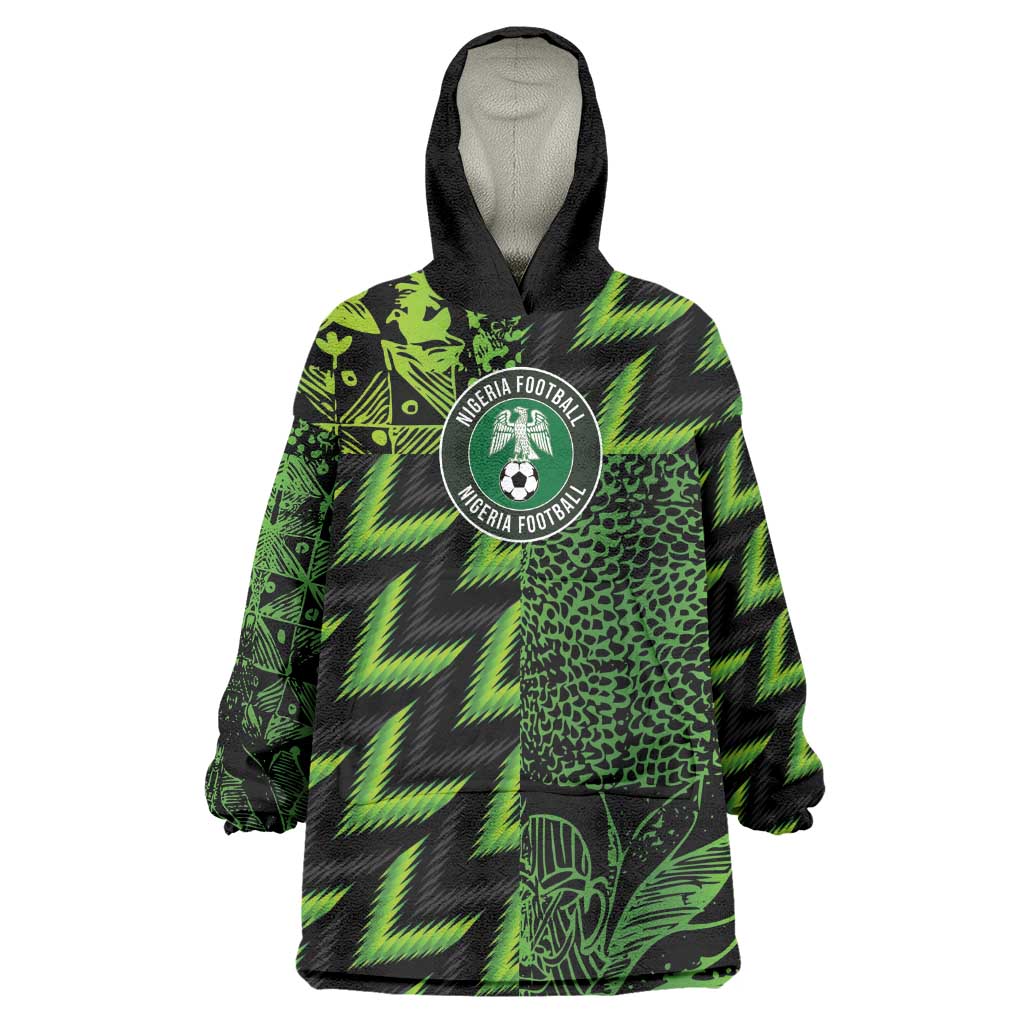 Nigeria Football Custom Wearable Blanket Hoodie Champions-Super Eagles - African Pride