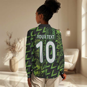 Nigeria Football Custom Women Casual Shirt Champions-Super Eagles - African Pride