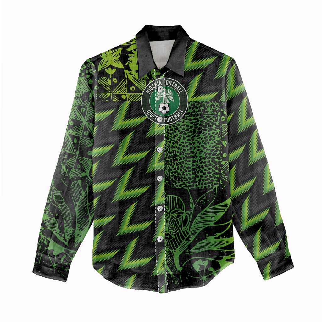 Nigeria Football Custom Women Casual Shirt Champions-Super Eagles - African Pride