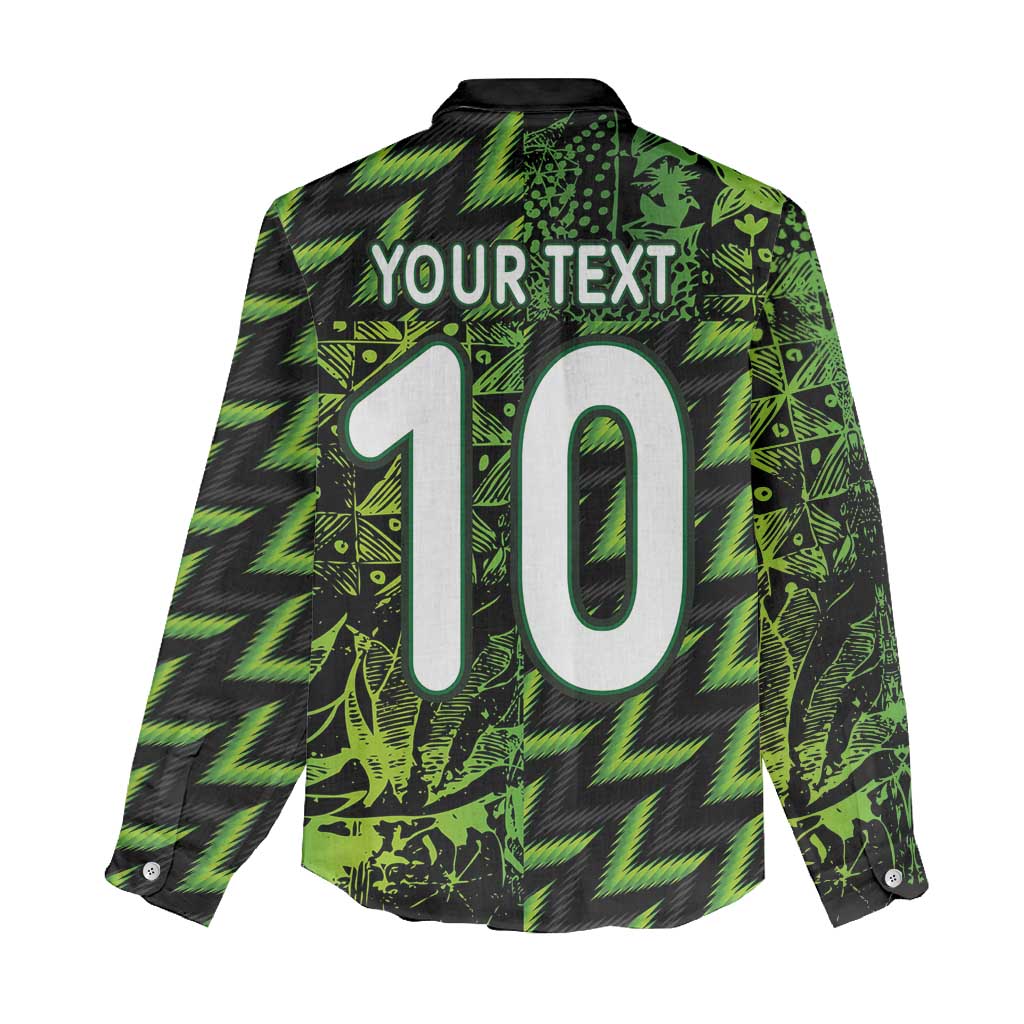 Nigeria Football Custom Women Casual Shirt Champions-Super Eagles - African Pride
