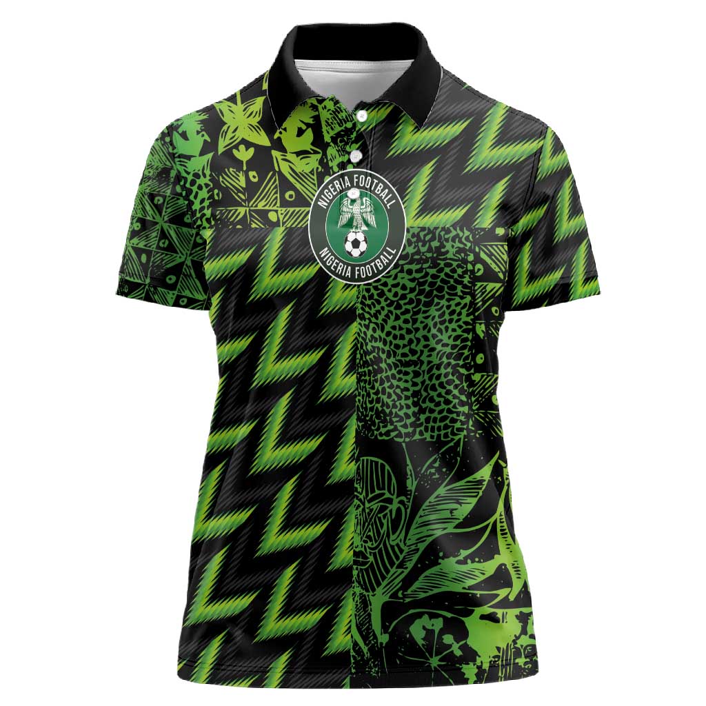 Nigeria Football Custom Women Polo Shirt Champions-Super Eagles - African Pride