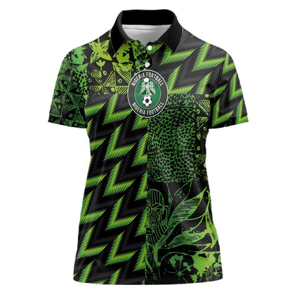 Nigeria Football Custom Women Polo Shirt Champions-Super Eagles - African Pride