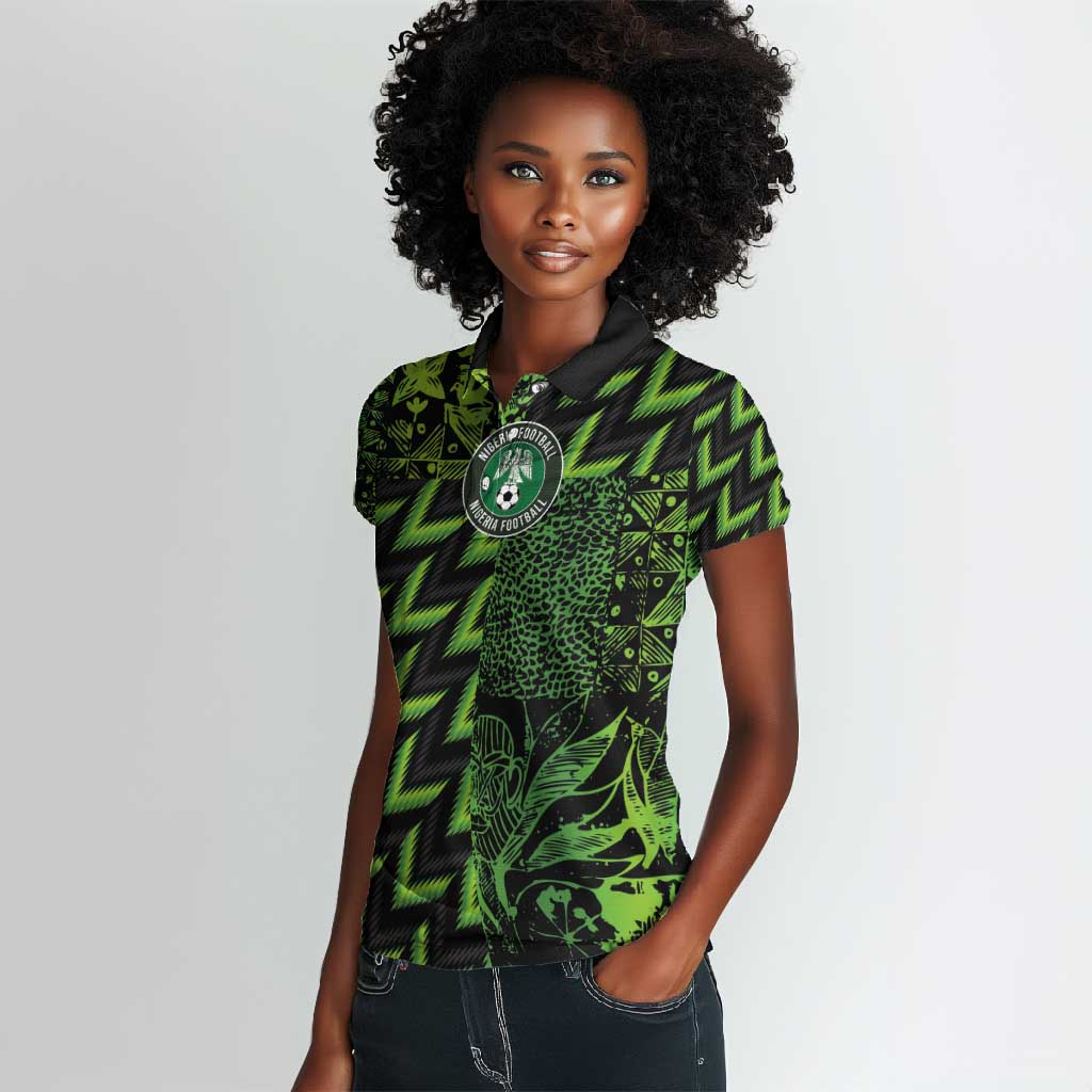 Nigeria Football Custom Women Polo Shirt Champions-Super Eagles - African Pride