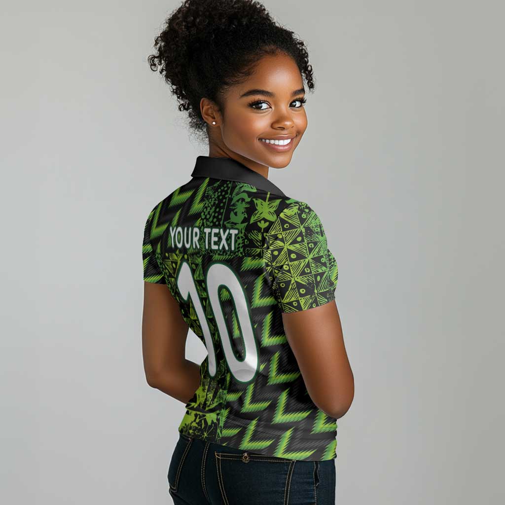 Nigeria Football Custom Women Polo Shirt Champions-Super Eagles - African Pride