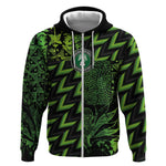 Nigeria Football Custom Zip Hoodie Champions-Super Eagles - African Pride