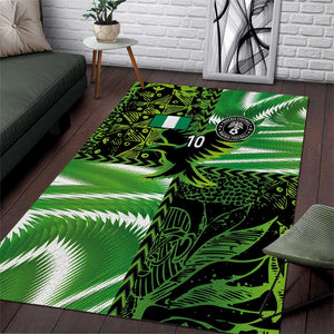 Nigeria Football Custom Area Rug Super Eagles-Africa Spirit - African Pride