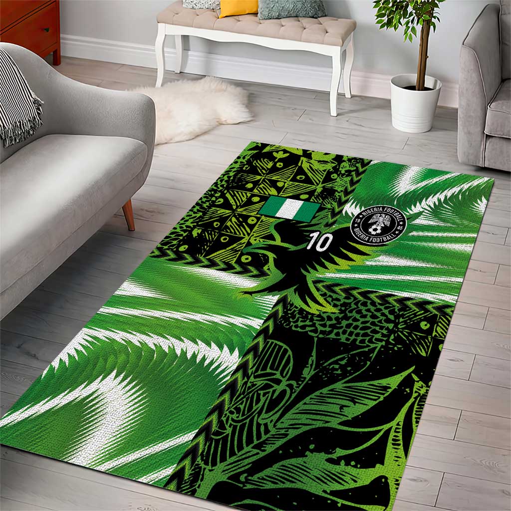Nigeria Football Custom Area Rug Super Eagles-Africa Spirit - African Pride