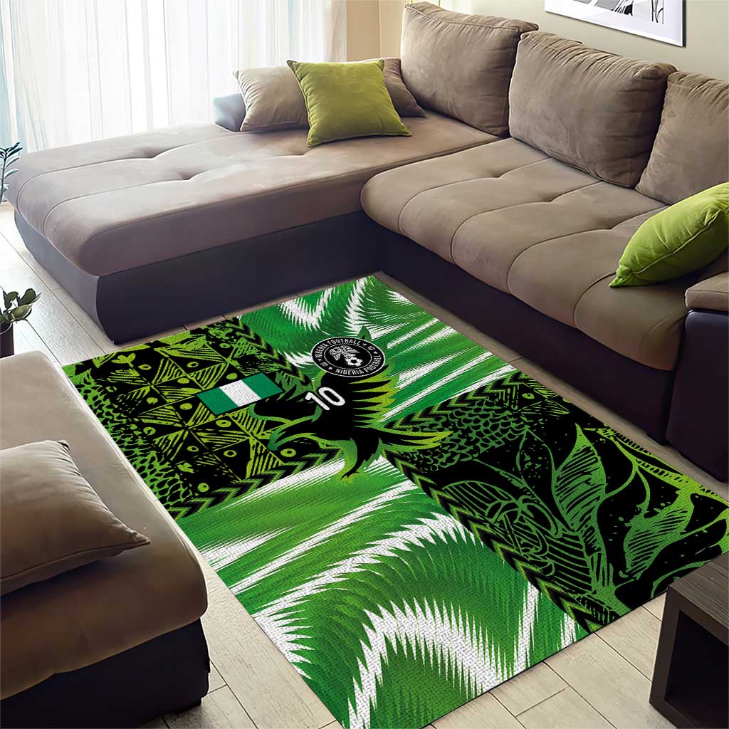 Nigeria Football Custom Area Rug Super Eagles-Africa Spirit - African Pride