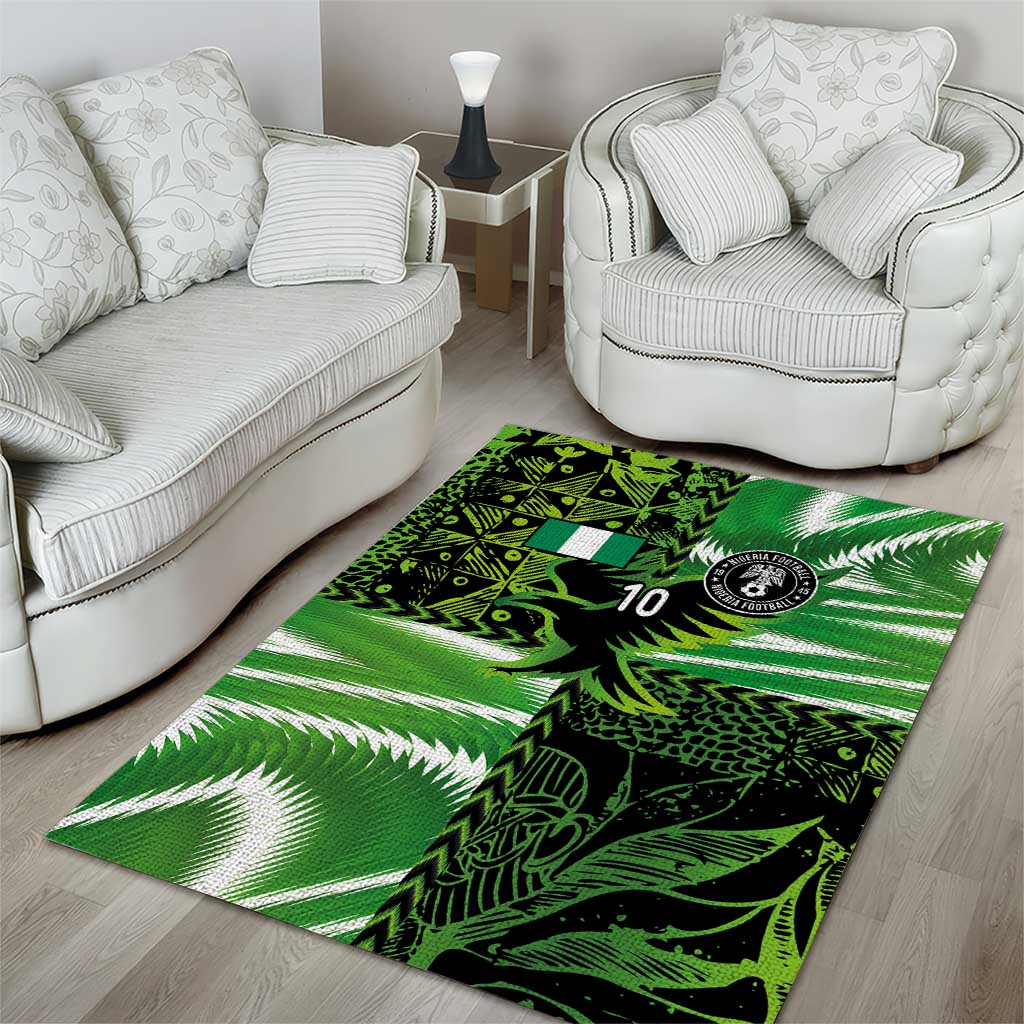 Nigeria Football Custom Area Rug Super Eagles-Africa Spirit - African Pride