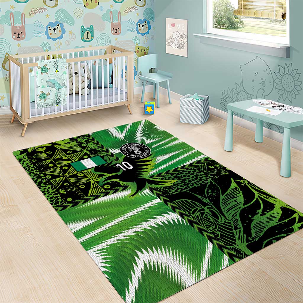 Nigeria Football Custom Area Rug Super Eagles-Africa Spirit - African Pride