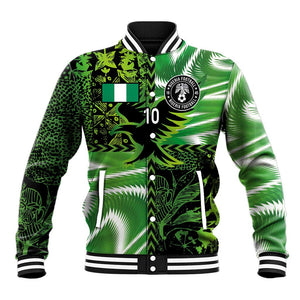 Nigeria Football Custom Baseball Jacket Super Eagles-Africa Spirit - African Pride