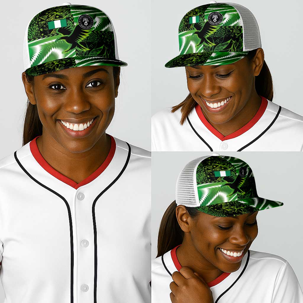 Nigeria Football Baseball Net Cap Super Eagles-Africa Spirit - African Pride