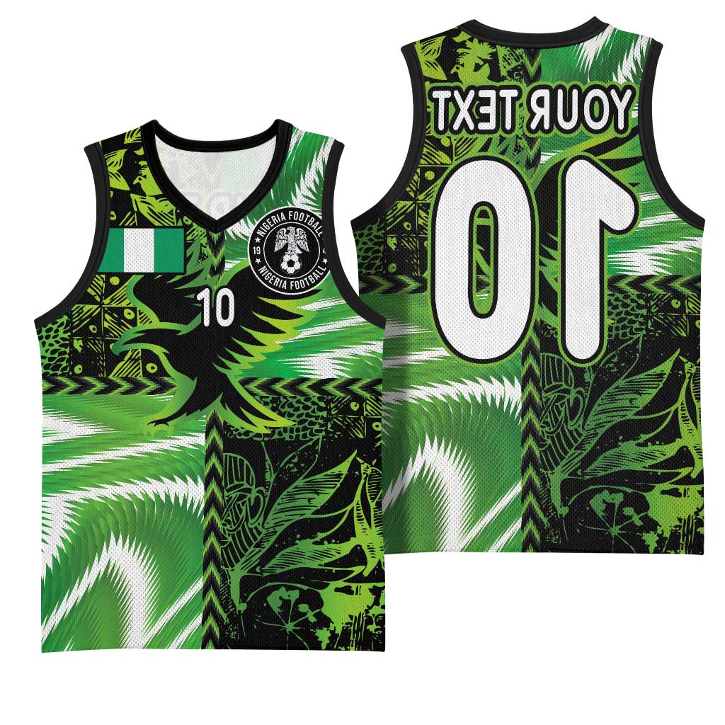 Nigeria Football Custom Basketball Jersey Super Eagles-Africa Spirit - African Pride