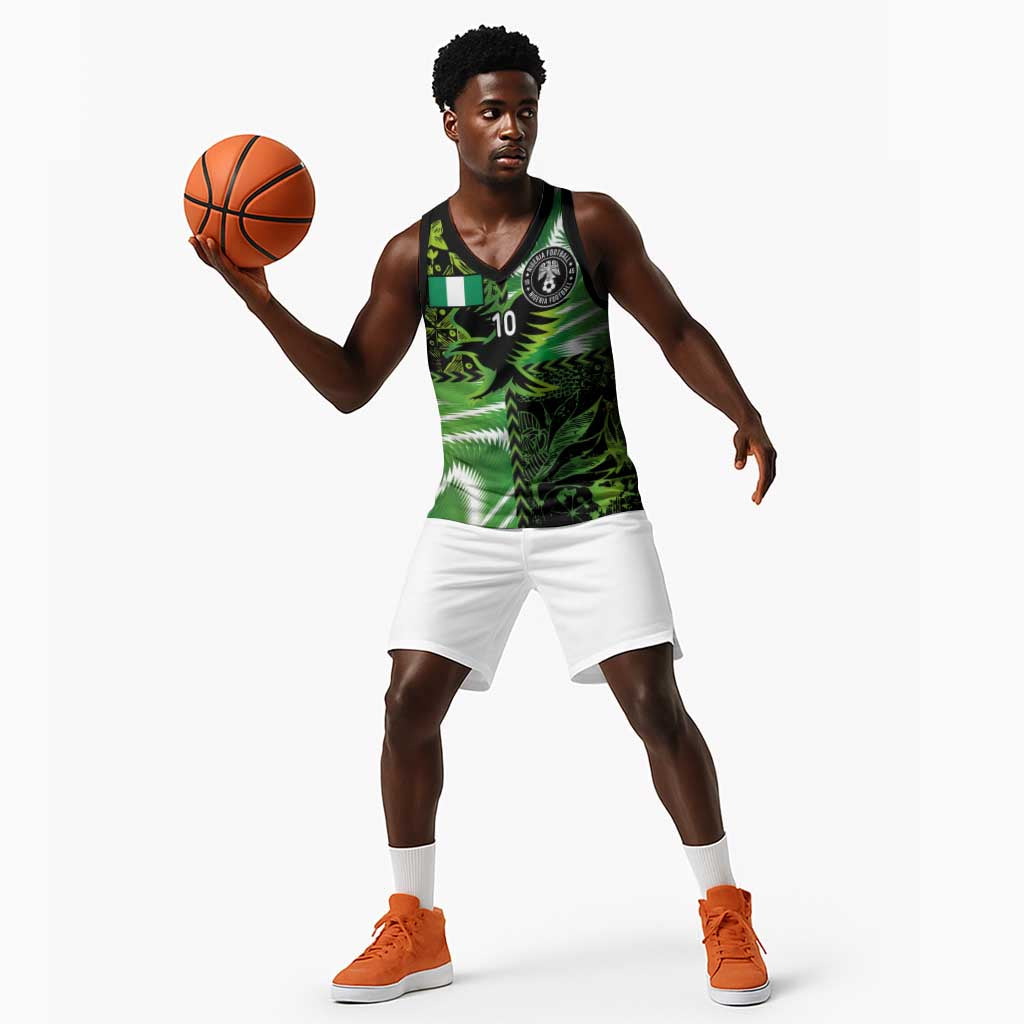 Nigeria Football Custom Basketball Jersey Super Eagles-Africa Spirit - African Pride