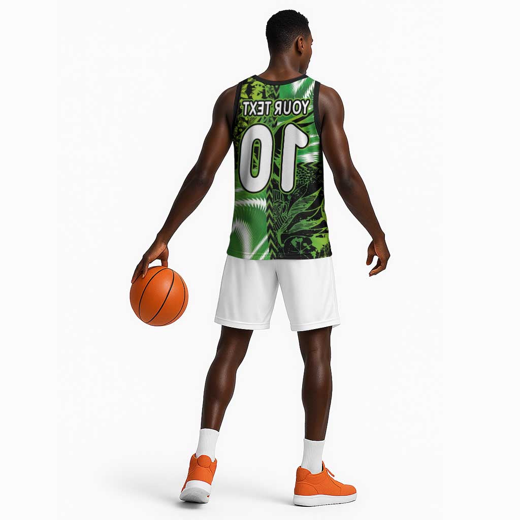 Nigeria Football Custom Basketball Jersey Super Eagles-Africa Spirit - African Pride