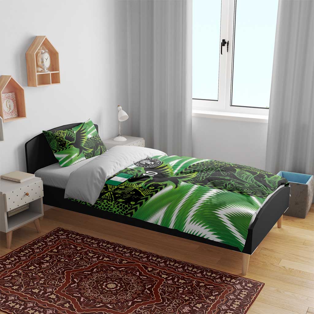 Nigeria Football Custom Bedding Set Super Eagles-Africa Spirit - African Pride