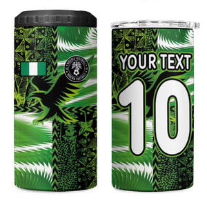 Nigeria Football Custom 4 in 1 Can Cooler Tumbler Super Eagles-Africa Spirit - African Pride
