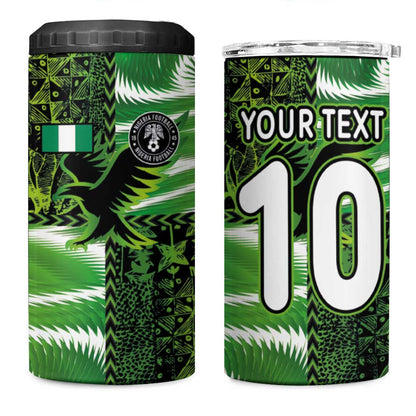 Nigeria Football Custom 4 in 1 Can Cooler Tumbler Super Eagles-Africa Spirit - African Pride
