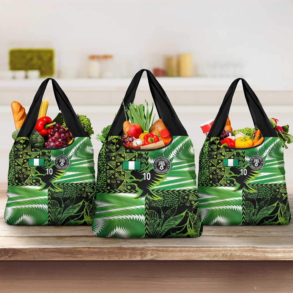 Nigeria Football Custom Grocery Bag Super Eagles-Africa Spirit - African Pride