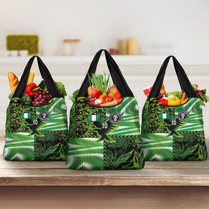 Nigeria Football Custom Grocery Bag Super Eagles-Africa Spirit - African Pride