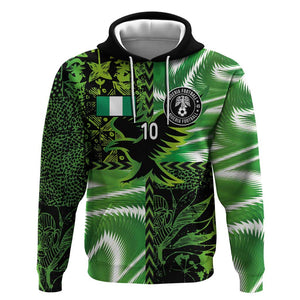 Nigeria Football Custom Hoodie Super Eagles-Africa Spirit - African Pride