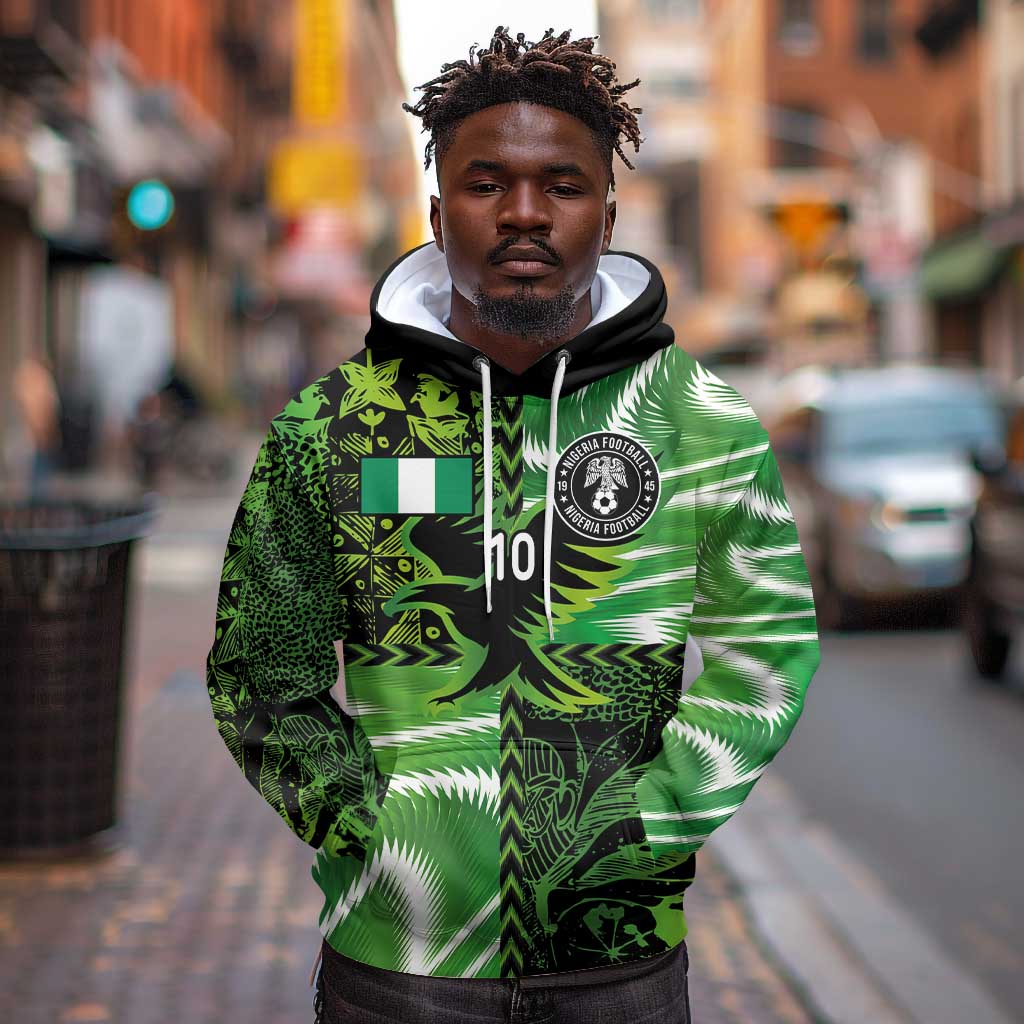 Nigeria Football Custom Hoodie Super Eagles-Africa Spirit - African Pride