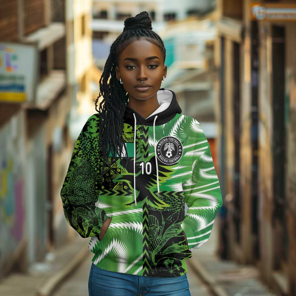 Nigeria Football Custom Hoodie Super Eagles-Africa Spirit - African Pride