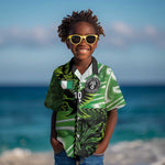 Nigeria Football Custom Kid Hawaiian Shirt Super Eagles-Africa Spirit - African Pride