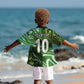 Nigeria Football Custom Kid Hawaiian Shirt Super Eagles-Africa Spirit - African Pride