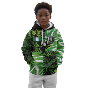 Nigeria Football Custom Kid Hoodie Super Eagles-Africa Spirit - African Pride