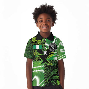 Nigeria Football Custom Kid Polo Shirt Super Eagles-Africa Spirit - African Pride