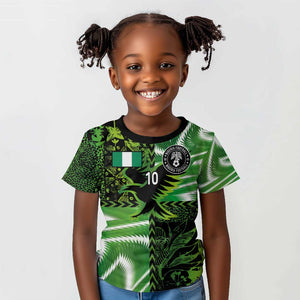 Nigeria Football Custom Kid T shirt Super Eagles-Africa Spirit - African Pride