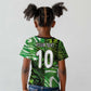 Nigeria Football Custom Kid T shirt Super Eagles-Africa Spirit - African Pride