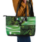 Nigeria Football Custom Leather Tote Bag Super Eagles-Africa Spirit - African Pride