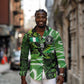 Nigeria Football Custom Long Sleeve Button Shirt Super Eagles-Africa Spirit - African Pride