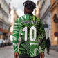 Nigeria Football Custom Long Sleeve Button Shirt Super Eagles-Africa Spirit - African Pride