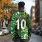 Nigeria Football Custom Long Sleeve Shirt Super Eagles-Africa Spirit - African Pride