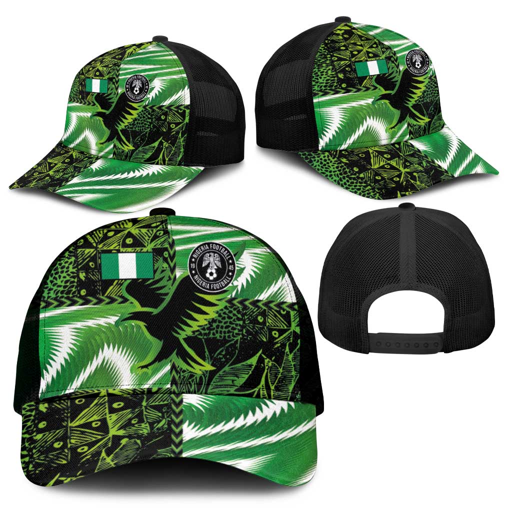 Nigeria Football Mesh Trucker Cap Super Eagles-Africa Spirit - African Pride