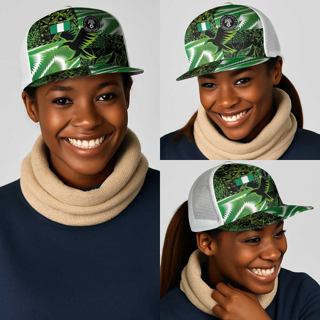 Nigeria Football Mesh Trucker Cap Super Eagles-Africa Spirit - African Pride