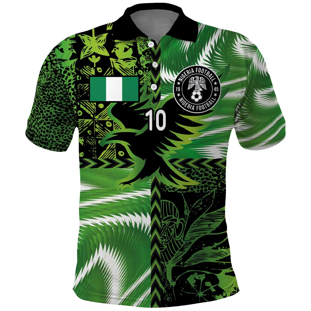 Nigeria Football Custom Polo Shirt Super Eagles-Africa Spirit - African Pride